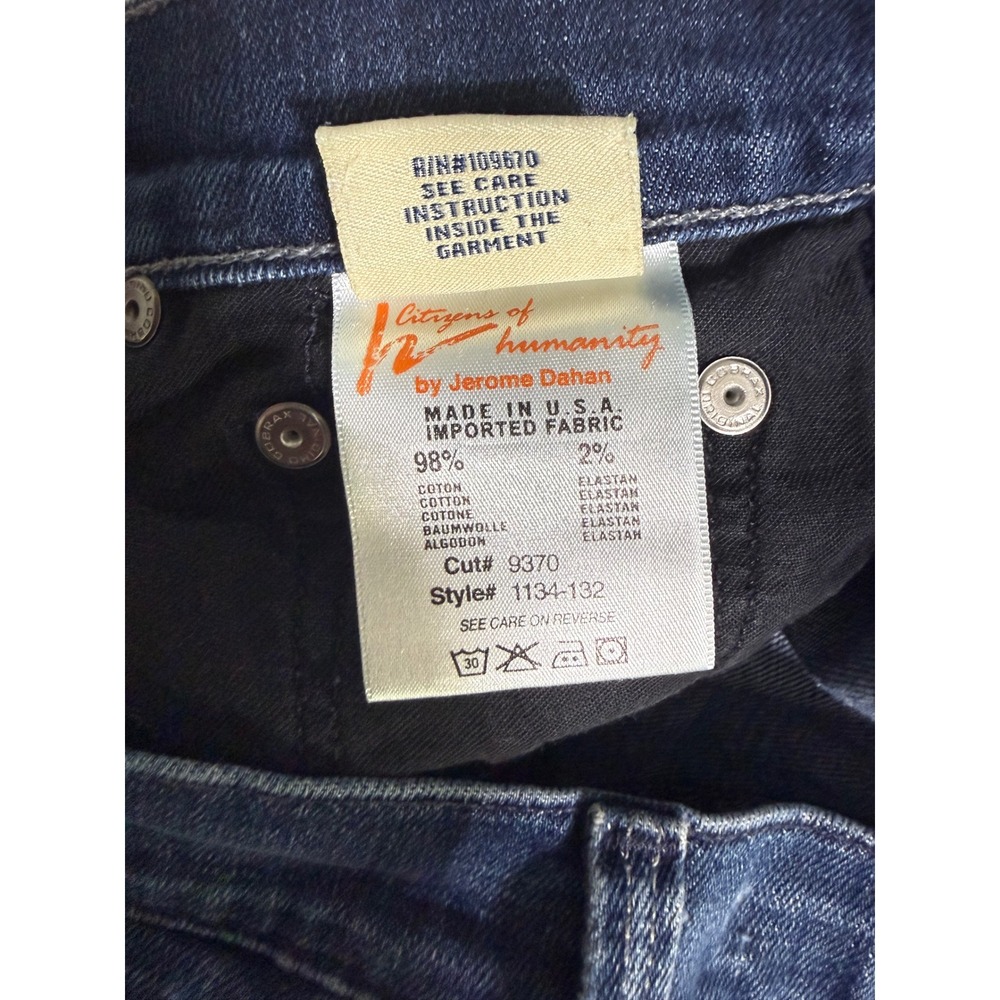 Citizens of Humanity Amber High Rise Bootcut Jeans Blue Stretch Womens Size 27 - Picture 13 of 15